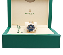 Załaduj obraz do przeglądarki galerii, Rolex Daytona ref. 116528 - 18K Yellow Gold Blue Racing dial - Full Set