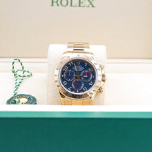 Załaduj obraz do przeglądarki galerii, Rolex Daytona ref. 116528 - 18K Yellow Gold Blue Racing dial - Full Set