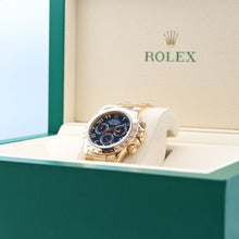 Załaduj obraz do przeglądarki galerii, Rolex Daytona ref. 116528 - 18K Yellow Gold Blue Racing dial - Full Set