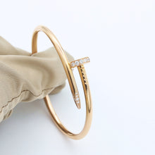 Załaduj obraz do przeglądarki galerii, Cartier Juste un Clou Bracelet Diamond - 750(YG) - 32.2g - Size 17