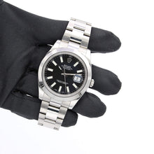 Cargar imagen en el visor de la galería, Rolex Datejust 41 ref. 116300 Black Dial - Oyster Bracelet - Full Set
