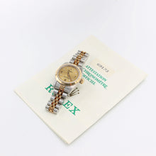 Load image into Gallery viewer, Rolex Oyster Perpetual Lady ref. 67183 Steel/Gold - Champagne 3-6-9 Dial - Jubilee bracelet
