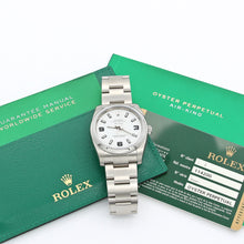 Bild in Galerie-Viewer laden, Rolex Air King Ref. 114200 Weißes Zifferblatt - Vollständiger Satz