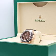Carica l'immagine nel visualizzatore di Gallery, Rolex Daytona ref. 116515 Chocolate Arabic dial Rubber-B strap - Full Set