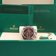 Carica l'immagine nel visualizzatore di Gallery, Rolex Daytona ref. 116515 Chocolate Arabic dial Rubber-B strap - Full Set