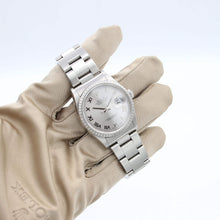 Load image into Gallery viewer, Rolex Datejust ref. 16220 Grey Roman Dial Oyster Bracelet