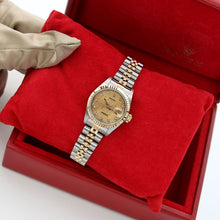 Załaduj obraz do przeglądarki galerii, Rolex Datejust Lady ref. 69173 Steel/Gold - Jubilee Bracelet - Champagne Millennary Diamonds