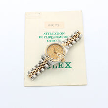 Załaduj obraz do przeglądarki galerii, Rolex Datejust Lady ref. 69173 Steel/Gold - Jubilee Bracelet - Champagne Millennary Diamonds