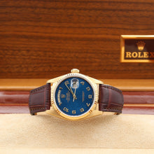 Load image into Gallery viewer, Rolex Day-Date ref. 18038 Blue Millennary Leather strap