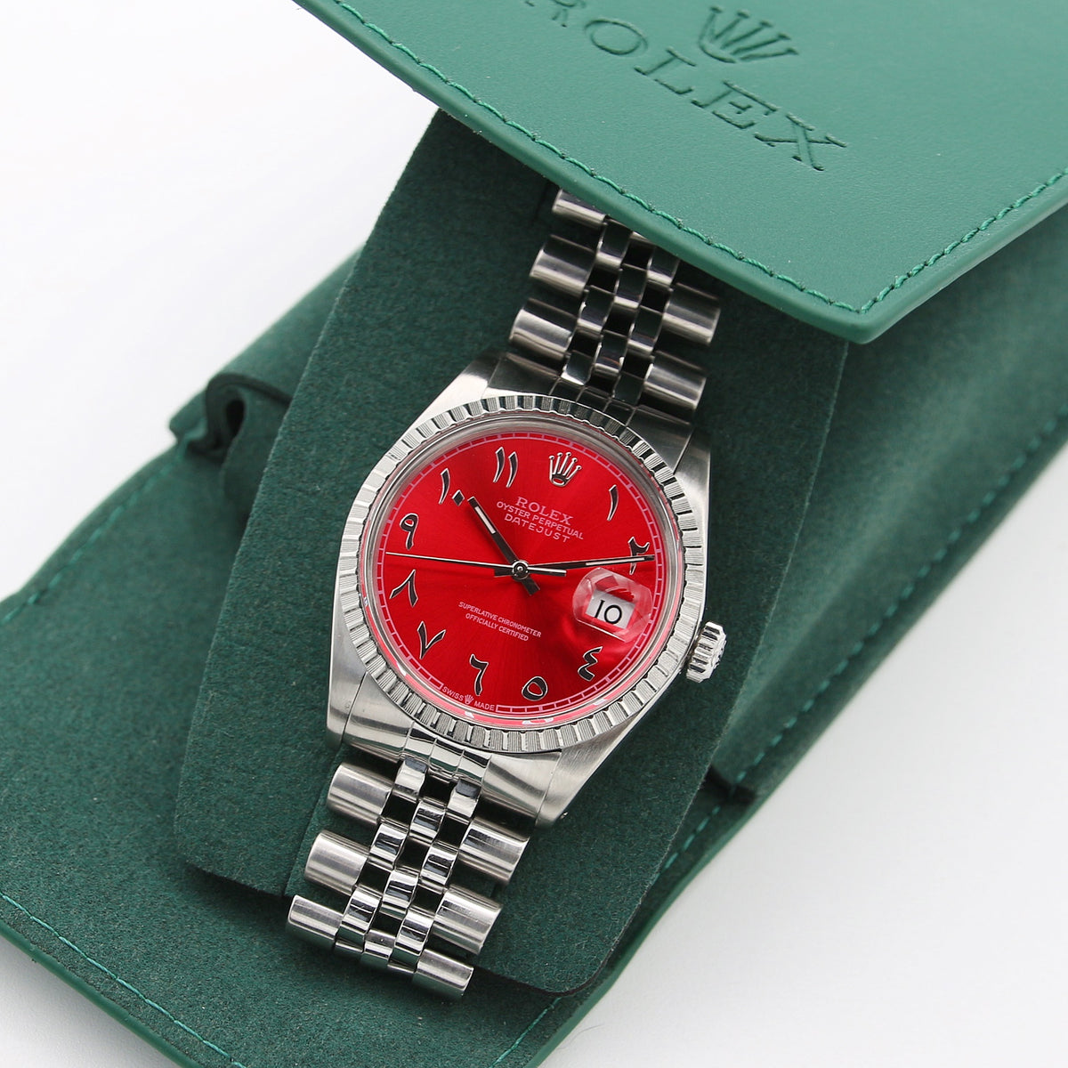 Datejust red dial best sale