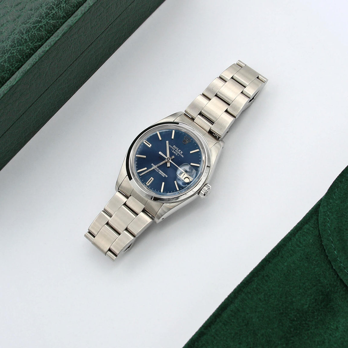 Rolex Oyster Perpetual Date ref. 1500 Blue dial II Steel