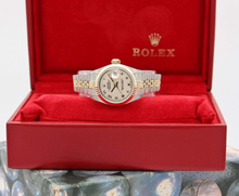 Załaduj obraz do przeglądarki galerii, Rolex Datejust Lady ref. 69173 Steel/Gold - Millennnary Cream Dial - Jubilee Bracelet - Full Set