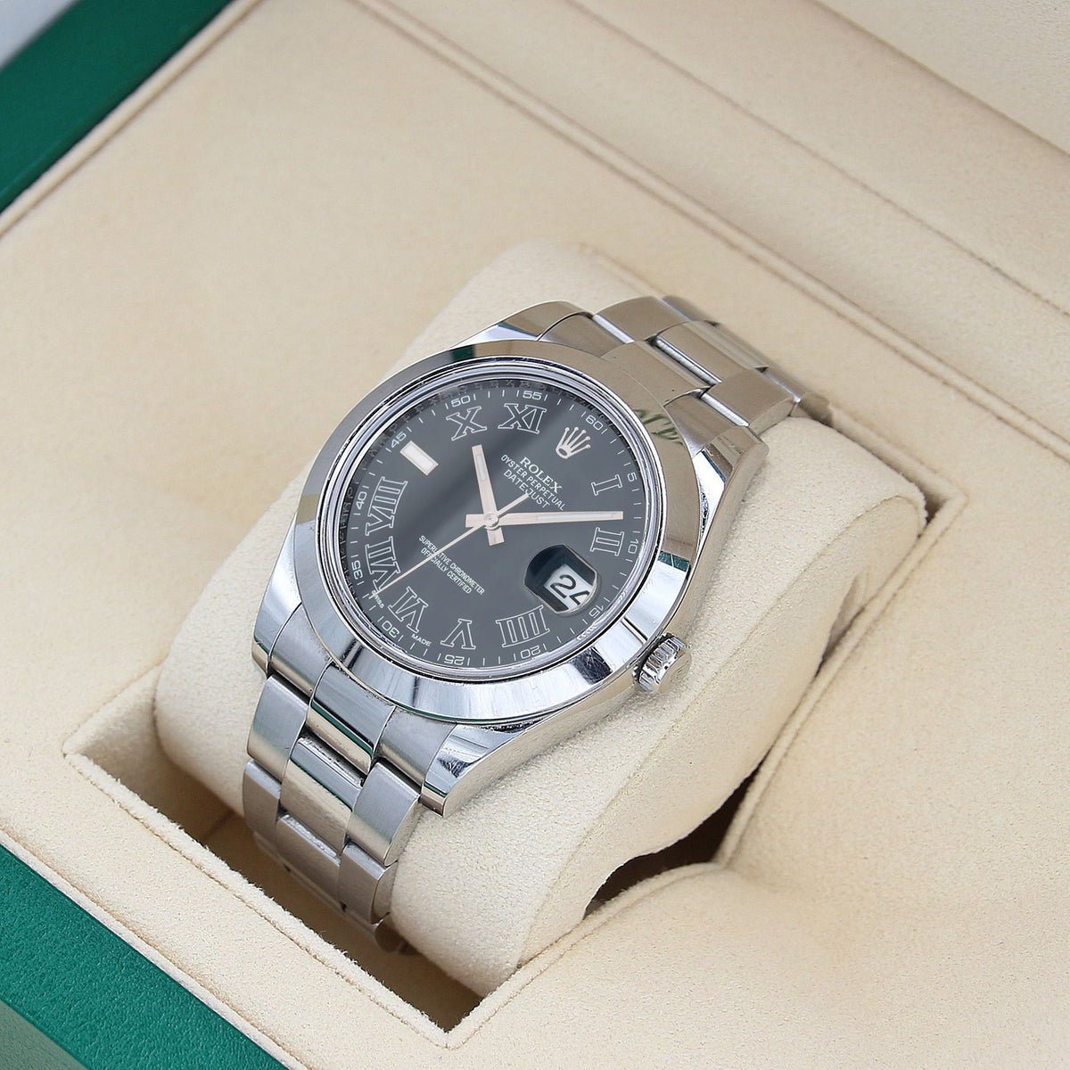 værktøj forfatter skandaløse Buy Watch Rolex Datejust ref. 116300 Oyster bracelet Black Roman Dial –  Debonar Watches Sp. z o.o