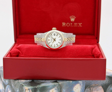 Charger l'image dans la galerie, Rolex Datejust Lady ref. 69173 Steel/Gold - White Roman Dial - Full Set