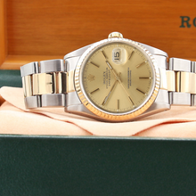 Load image into Gallery viewer, Rolex Datejust 36 ref. 16233 Champagne dial - Oyster Bracelet - Full Set