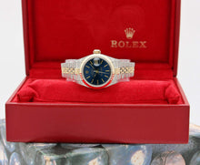 Załaduj obraz do przeglądarki galerii, Rolex Datejust Lady ref. 69173 Steel/Gold - Jubilee Bracelet - Blue Soleil Dial - Full Set