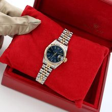 Załaduj obraz do przeglądarki galerii, Rolex Datejust Lady ref. 69173 Steel/Gold - Jubilee Bracelet - Blue Soleil Dial - Full Set