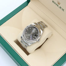 Charger l'image dans la galerie, Rolex Datejust II ref. 116334 Grey Diamonds Dial Oyster Bracelet - Full Set