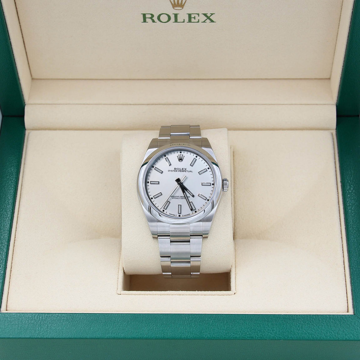 Rolex perpetual clearance 39 white