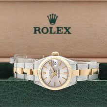 Load image into Gallery viewer, Rolex Datejust Lady ref. 69173 Steel/Gold - Oyster Bracelet - Silver Dial with Golden Indexes - Full Set