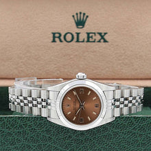 Load image into Gallery viewer, Rolex Lady Oyster Perpetual 67180 Salmon 3-6-9 dial Jubilee bracelet - Full Set