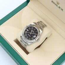 Load image into Gallery viewer, Rolex Datejust II ref. 116334 Black Roman Dial Oyster Bracelet - Full Set