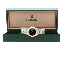 Załaduj obraz do przeglądarki galerii, Rolex Datejust Lady ref. 69173 Steel/Gold - Oyster Bracelet - Black Dial with Golden Indexes - Full Set