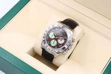 Cargar imagen en el visor de la galería, Rolex Daytona ref. 116519 Tahiti Dial - White Gold 18K - Leather Strap - Full Set