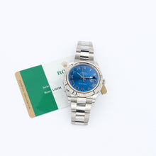 Bild in Galerie-Viewer laden, Rolex Datejust II Ref. 116334 Blue Römische Zifferblatt Auster Armband - Voller Satz