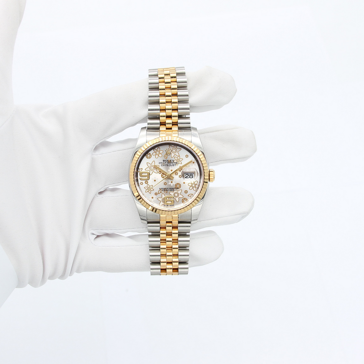 Buy Watch Rolex Datejust ref. 116233 Flower Dial - Full Set