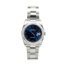 Carica l'immagine nel visualizzatore di Gallery, Rolex Datejust ref. 116200 Blue Roman Dial - Oyster Bracelet - Full Set