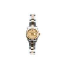 Cargar imagen en el visor de la galería, Rolex Datejust Lady ref. 69173 Steel/Gold - Houndstooth Dial - Oyster Bracelet