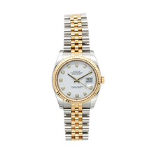 Cargar imagen en el visor de la galería, Rolex Datejust ref. 116233 White Dial with Diamonds - Full Set