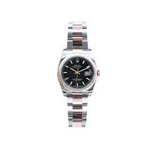 Carica l'immagine nel visualizzatore di Gallery, Rolex Datejust ref. 116201 Black Plain Dial Oyster bracelet - Full Set