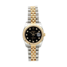 Carica l'immagine nel visualizzatore di Gallery, Rolex Datejust ref. 116233 Black Diamonds Dial - Full Set