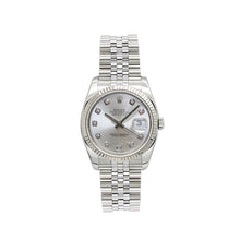 Carica l'immagine nel visualizzatore di Gallery, Rolex Datejust ref. 116234 Silver Diamonds Dial - Jubilee - Full Set