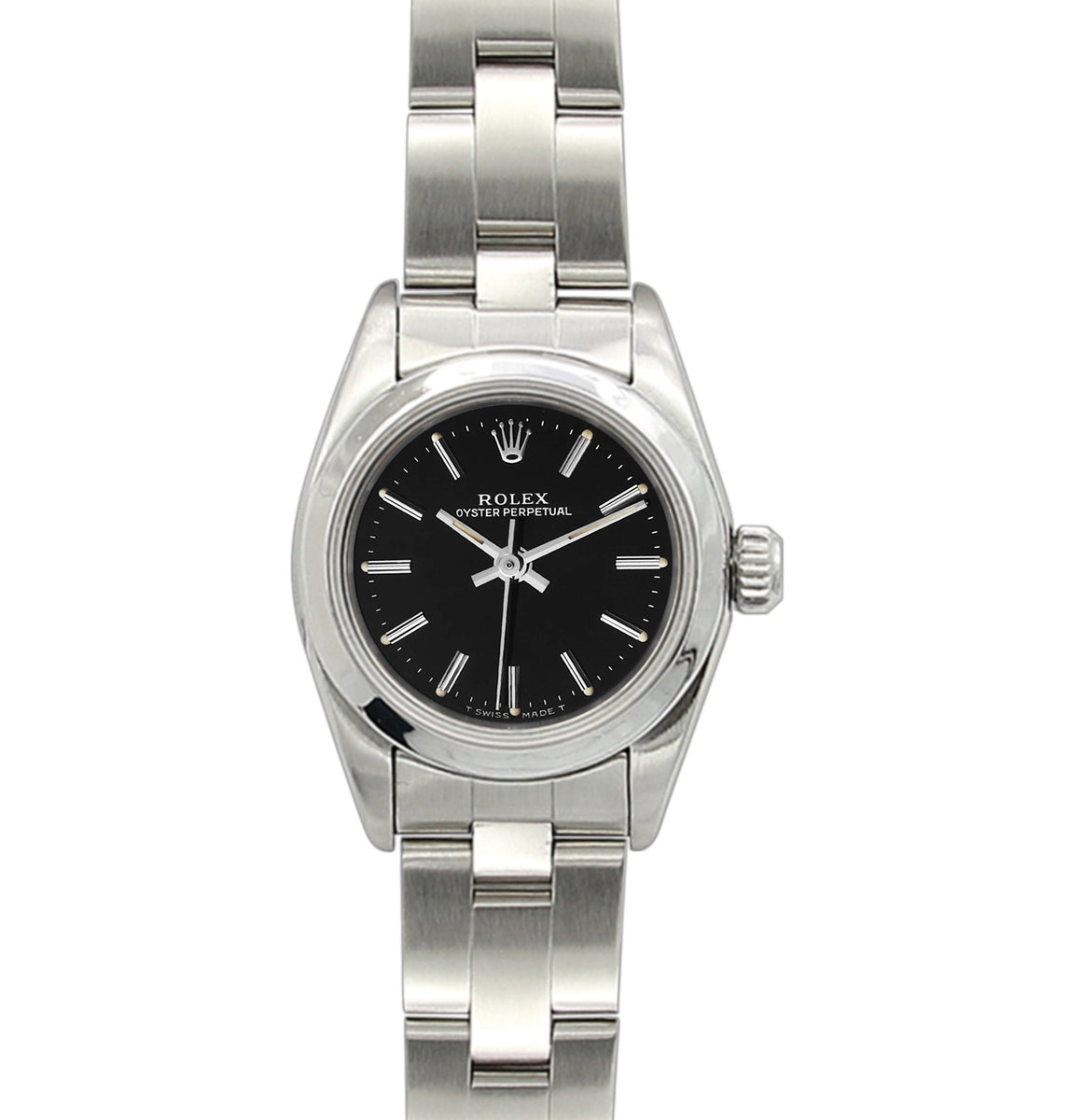 Buy Online Watch Rolex Oyster Perpetual lady 67180 Black Dial 