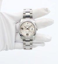 Carica l'immagine nel visualizzatore di Gallery, Rolex Datejust ref. 116200 Silver Flower Dial - Oyster Bracelet - Full Set