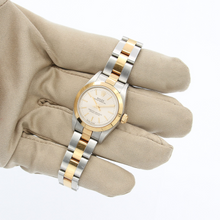 Załaduj obraz do przeglądarki galerii, Rolex Oyster Perpetual Lady ref. 67183 Steel/Gold - Silver Dial Oyster bracelet
