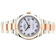 Load image into Gallery viewer, Rolex Datejust ref. 116201 White Roman Dial Oyster bracelet - Full Set