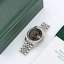 Załaduj obraz do przeglądarki galerii, Rolex Datejust ref. 116234 Racing Concentric (Black) Dial - Jubilee - Full Set