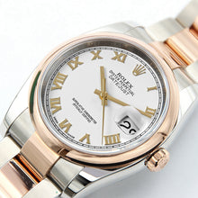 Load image into Gallery viewer, Rolex Datejust ref. 116201 White Roman Dial Oyster bracelet - Full Set