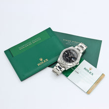 Bild in Galerie-Viewer laden, Rolex Datejust 41 Ref. 116300 schwarzes römisches Zifferblatt - Austernarmband - Voller Set