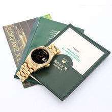 Load image into Gallery viewer, Rolex Day-Date 36 ref. 18038 - Black Hours Circle dial - Full Set