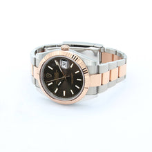 Cargar imagen en el visor de la galería, Rolex Datejust ref. 126331 Chocolate dial Rose Gold / Steel - Oyster bracelet