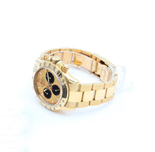 Bild in Galerie-Viewer laden, Rolex Daytona Ref. 116528 - 18k Gelbgold Champagner -Zifferblatt mit schwarzen Subdialen - Voller Set