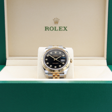 Bild in Galerie-Viewer laden, Rolex Datejust Ref. 126333 Black Diamonds Dial Jubilee Armband - Voller Satz