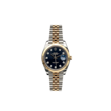 Bild in Galerie-Viewer laden, Rolex Datejust Ref. 126333 Black Diamonds Dial Jubilee Armband - Voller Satz