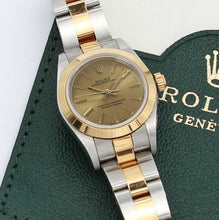 Załaduj obraz do przeglądarki galerii, Rolex Oyster Perpetual Lady ref. 76183 Steel/Gold - Champagne Dial Oyster bracelet