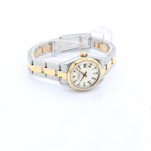 Załaduj obraz do przeglądarki galerii, Rolex Datejust Lady ref. 69163 Steel/Gold - Oyster Bracelet - White Small Roman Indexes Dial